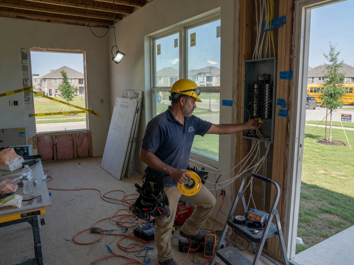 Electrician work by Electrician Frisco Tx in Frisco, Texas